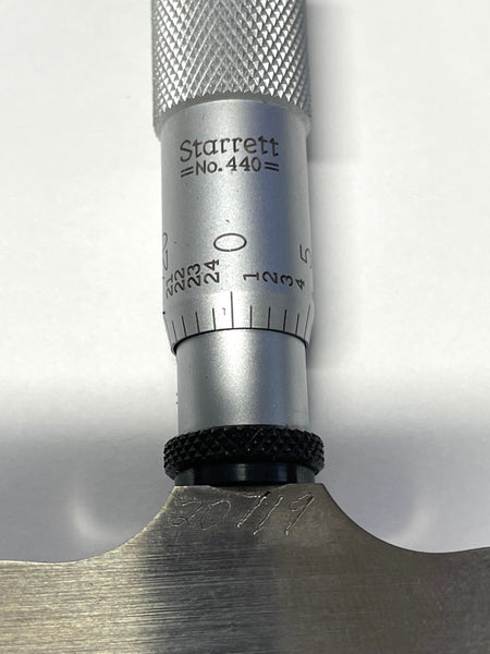 Starrett 440Z-RL Depth Micrometer, 0-1