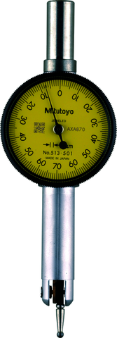 Mitutoyo 513-503 Pocket Type Dial Test Indicator, 0.2mm Range, 0.002mm Graduation *CLEARANCE