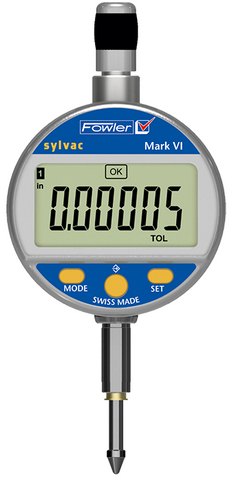 Fowler 54-530-125-0 Mark VI Electronic Indicator 0-.500"/12.5mm Range .0005"/0.01mm Resolution