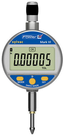 Fowler 54-530-145-0 Mark VI Electronic Indicator 0-1"/25mm Range .0005"/0.01mm Resolution