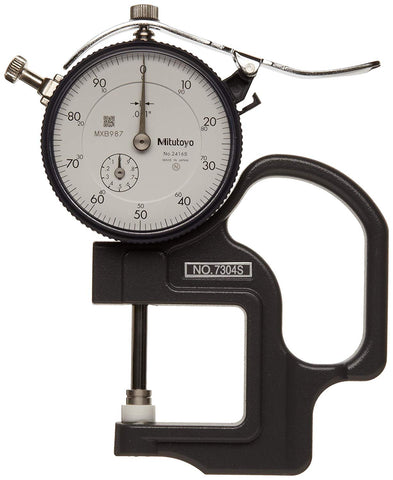 Mitutoyo 7304A Dial Thickness Gage 0-1" Range .001" Graduation