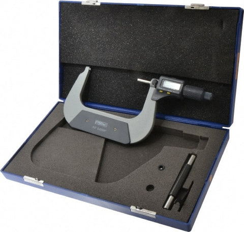 Fowler 54-860-005-1 Xtra-Value II Electronic Micrometer, 4-5"/100-125mm Range, .00005"/0.001mm Resolution