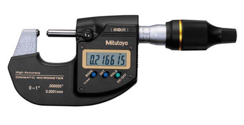 Mitutoyo 293-130-10 Sub-Micron Digimatic Micrometer, 0-1"/0-25mm with Switchable Resolution