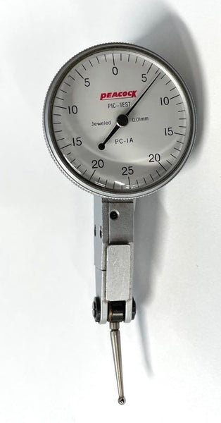 Peacock PC-1A Pic-Test Dial Test Indicator, 0.5mm Range, 0.01mm 