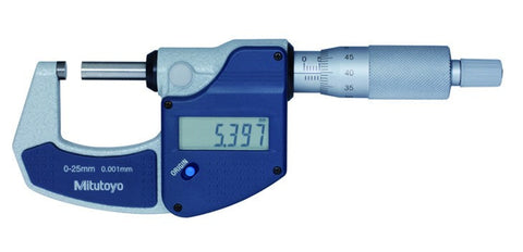 Mitutoyo 293-821-32 Digimatic Micrometer, 0-25mm Range, 0.001mm Resolution