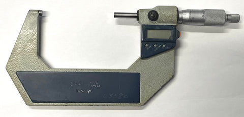 Mitutoyo 293-724-30 Digimatic Micrometer, 3-4"/75-100mm Range, .00005"/0.001mm Resolution *USED/RECONDITIONED*