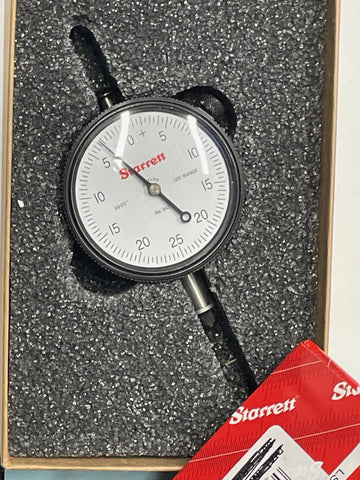 Starrett Dial Indicator ONLY for Starrett 643J Dial Depth Gage, 0-.125" Range. .0005" Graduation *New-Open Box Item