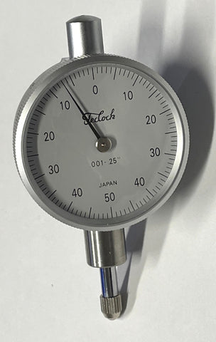 Teclock Dial Indicator, 0-.25" Range, .001" Graduation (0-50-0 dial reading) *USED/RECONDITIONED*
