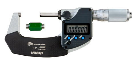 Mitutoyo 293-336-32 Digimatic Micrometer, 1-2"/25-50mm Range, .00005"/0.001mm Resolution-32