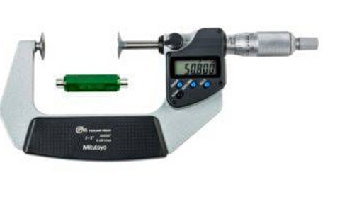 Mitutoyo 323-352-32 Digimatic Disc Micrometer, 2-3"/50-75mm Range, 0.00005"/0.001mm Resolution