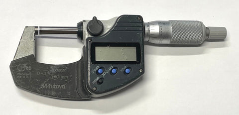 Mitutoyo 293-340 Digimatic Outside Micrometer, 0-1"/0-25mm Range, .00005"/0.001mm Resolution *USED/RECONDITIONED*