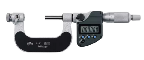 Mitutoyo 326-352-32 Digimatic Screw Thread Interchangeable Anvil Spindle Micrometer, 1-2"/25.4-50.8mm Range, 0.00005"/0.001mm Resolution