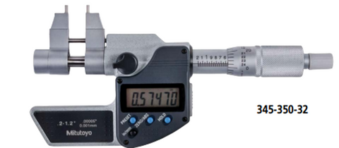 Mitutoyo 345-350-32 Digimatic Inside Micrometer, .2-1.2"/5-30mm Range, .00005"/0.001mm Resolution