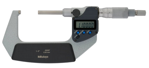 Mitutoyo 406-351-32 Digimatic Non-Rotating Spindle Micrometer, 1-2"/25.4-50.8mm Range, .00005"/0.001mm Resolution