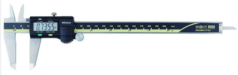 Mitutoyo 500-163-32 Absolute Digimatic Caliper with Carbide OD Jaw, 0-8"/0-200mm Range, .0005"/0.01mm Resolution