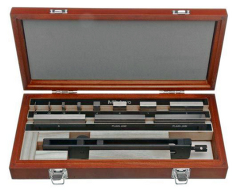 Mitutoyo 516-120-26 9pc Carbide Bore Gage Calibration Gage Block Kit Grade 0