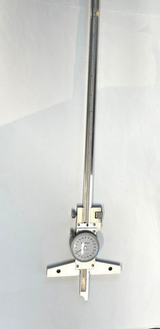 Mitutoyo 527-313 Dial Depth Gage, 0-12" Range , .001" Graduation *USED/RECONDITIONED*
