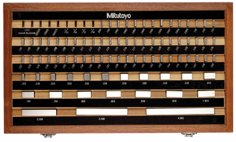 Mitutoyo 516-903-26 81pc Rectangular INCH Steel Gage Block Set Grade AS-1
