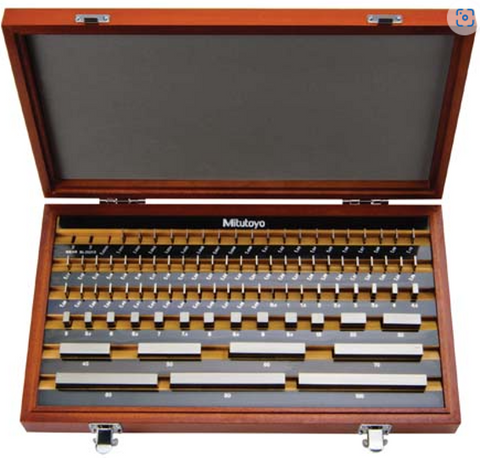Mitutoyo 516-945-26 87pc Rectangular Metric Steel Gage Block Set Grade 00