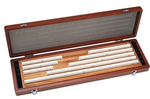 Mitutoyo 516-741-26 8pc Inch Rectangular CERA Long Gage Block Set Grade 00
