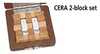 Mitutoyo 516-831-26 2pc Rectangular Metric CERA Gage Block Set - Wear Block Grade AS-1