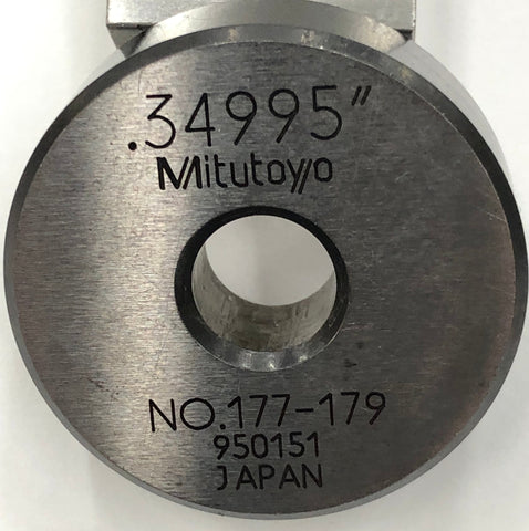 Mitutoyo .34995" Setting Ring (8.88873mm) Size