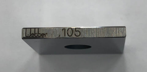 Starrett/Webber Square Steel .105" Gage Block, Grade A1
