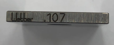 Starrett/Webber Square Steel .107" Gage Block, Grade A1