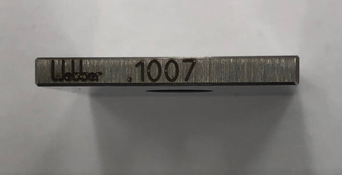 Starrett/Webber Square Steel .1007" Gage Block, Grade A1
