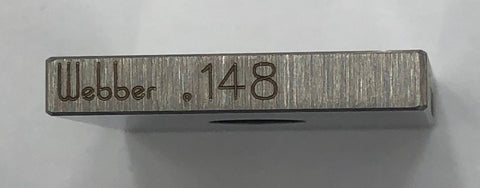 Starrett/Webber Square Steel .148" Gage Block, Grade A1