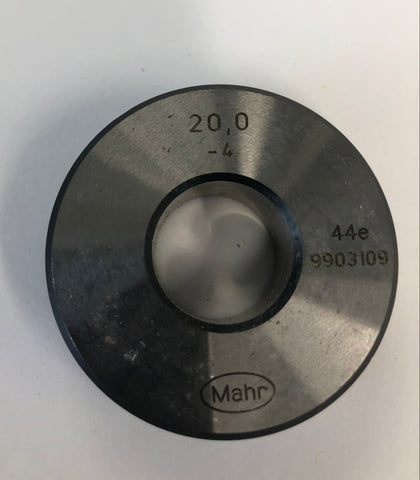 Mahr 20mm Master Setting Ring Size