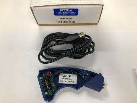 Fowler 54-554-107-0 USB Interface Cable and Cover for Fowler 54-554 Series and Mitutoyo 209 Series  *NEW - OVERSTOCK*