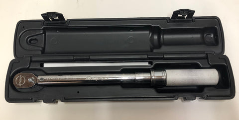 Snap-on QD2R100A 3/8" Adj Click-Type Fixed Ratchet Torque Wrench 20–100 ft/lb (IN CASE) *USED/RECONDITIONED*