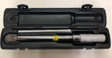 Snap-on QD2R100A 3/8" Adj Click-Type Fixed Ratchet Torque Wrench 20–100 ft/lb-RH (IN CASE) *USED/RECONDITIONED*