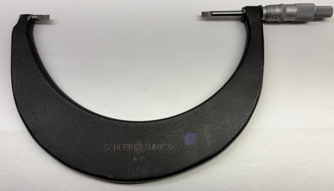 Scherr-Tumico Steel Blade Micrometer, 6-7"Range, .0001" Graduation *USED/RECONDITIONED*