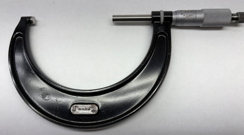 Starrett 436MRL-100 Outside Micrometer, 75-100mm Range, 0.01mm Graduation *USED/RECONDITIONED*