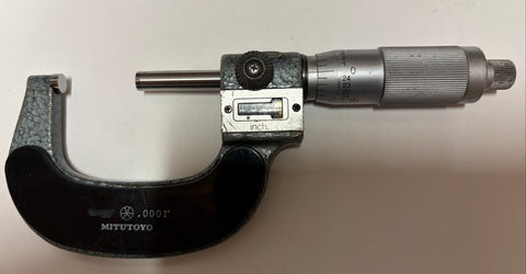 Mitutoyo 193-212 Rolling Digital Outside Micrometer, 1-2" Range, .0001" Graduation *USED/RECONDITIONED*