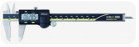 Mitutoyo 500-160-32 Absolute Digimatic Caliper with Carbide Jaws, 0-6"/0-150mm Range, .0005"/0.01mm Resolution
