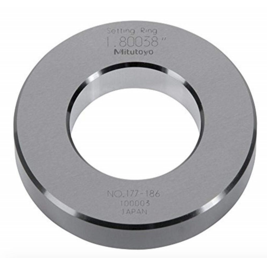Mitutoyo 177-186 Setting Ring for Holtests and Bore Gages,  1.8" Size *SHOWROOM ITEM 23*