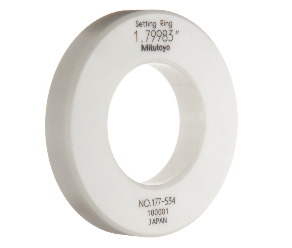 Mitutoyo 177-534 Ceramic Setting Ring for Holtests and Bore Gages, 1.8" Size *SHOWROOM ITEM 23*