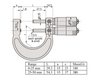 Mitutoyo 113-102 Metric Mechanical Limit Micrometer, 0-25mm" Range, 0.01mm Graduation *SHOWROOM ITEM 23*