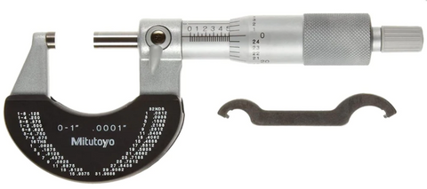 Mitutoyo 102-327-10 Outside Micrometer, 0-1" Range, .0001" Graduation *SHOWROOM ITEM 23*