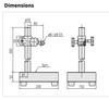 Mitutoyo 215-151-10 Granite Comparator Stand, 150 x 200 x 50 mm Base *SHOWROOM ITEM 23*