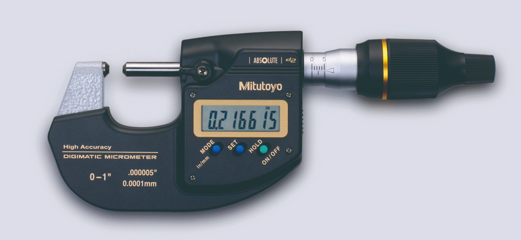 Mitutoyo 293-130 Sub-Micron Digimatic Micrometer, 0-1"/0-25mm with Switchable Resolution *SHOWROOM ITEM 23*