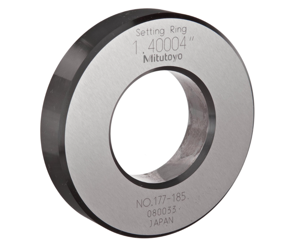 Bore Setting Rings Mitutoyo 177-185 Setting Ring for Holtests and Bore Gages, 1.4