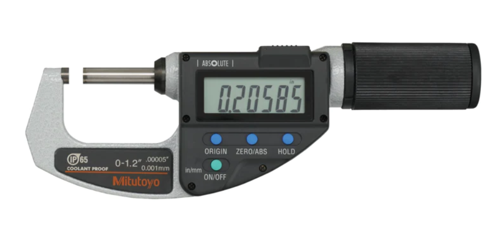 Mitutoyo 293-676-20 ABSOLUTE Digimatic Micrometer, 0-1.2"/0-30.48mm Range, .00005"/0.001mm Resolution *SHOWROOM ITEM 23*