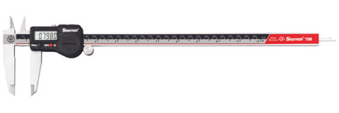 Starrett 798B-12/300 Electronic Caliper, 0-12"/0-300mm Range, .0005"/0.01mm Resolution