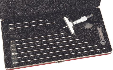 Starrett 440Z-9RL Depth Micrometer, 0-9 Range, .001" Graduation