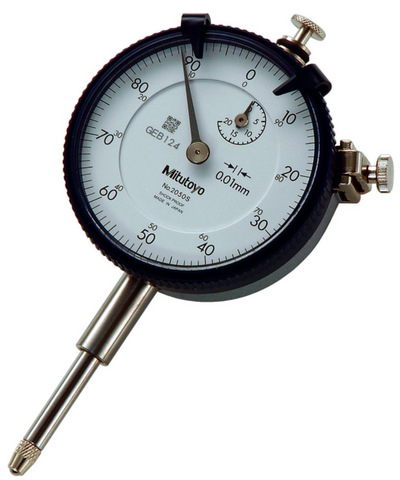 Mitutoyo 2050SB Dial Indicator, 0-20mm Range, 0.01mm Graduation *Clearance