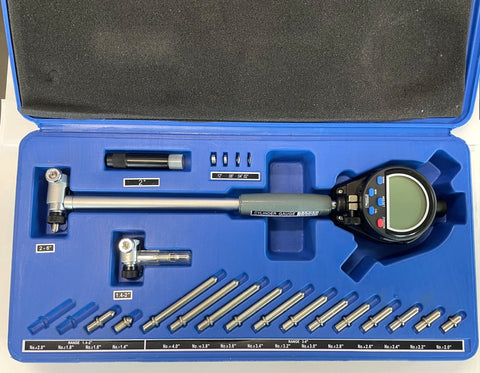 Fowler 54-646-401-0 Xtender-E Electronic Bore Gage Set, 1.4-6"/35-150mm Range, .00005"/0.001mm Resolution *NEW - Open Box Item*